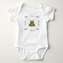 Frog Crochet Baby Bodysuit Personalize