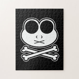 Frog Cross Bone Jigsaw Puzzle