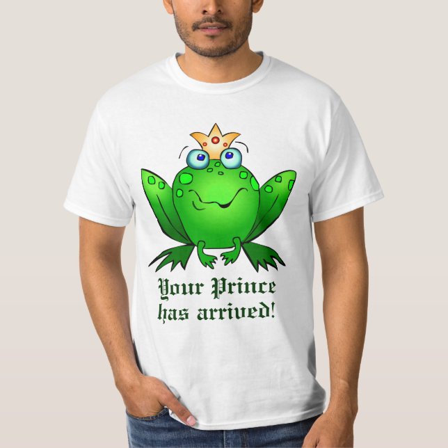 Frog Crown Your Prince has Arrived T-Shirt (Front)