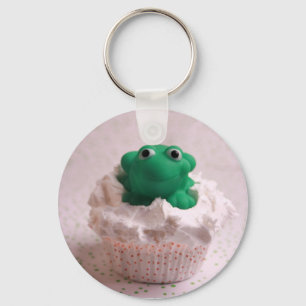 Frog Cupcake Keychain