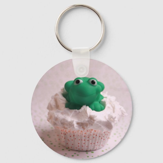 Frog Cupcake Keychain (Front)