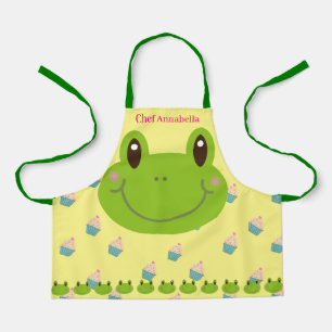 Frog Cupcakes Colourful Baking Apron