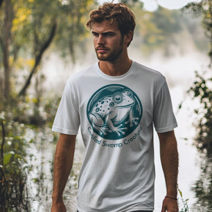 Frog Custom Text Certified Swamp Creature T-Shirt