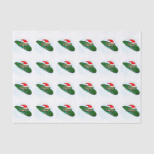 Frog Dashing Through the Snow on a Lily Pad Tissue Paper