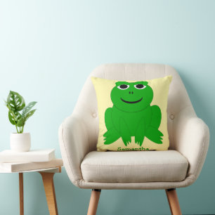 Frog Design Personalised Cushion