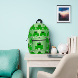 Frog Design Personalised Printed Backpack