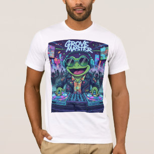 Frog DJ T-Shirt   Funny Rave Party Tee  EDM lovers