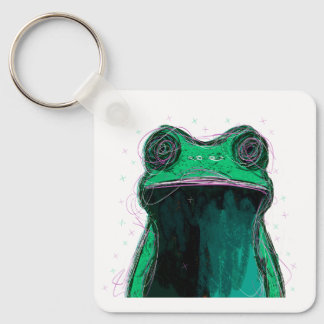 frog doodle: The vibrant and fun essence of Key Ring