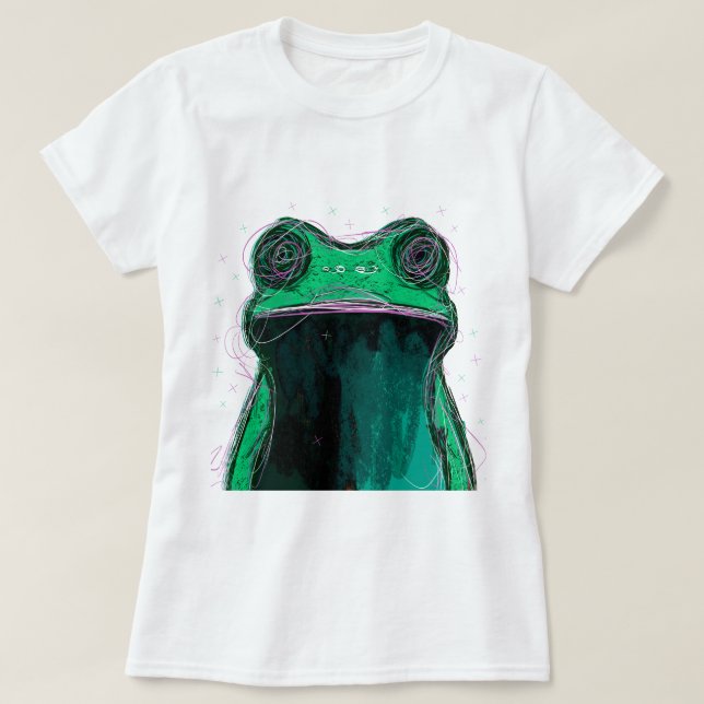 frog doodle: The vibrant and fun essence of T-Shirt (Design Front)