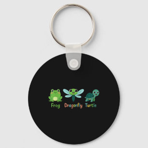 Frog Dragonfly Turtle Humour Subtle Political _1 Key Ring
