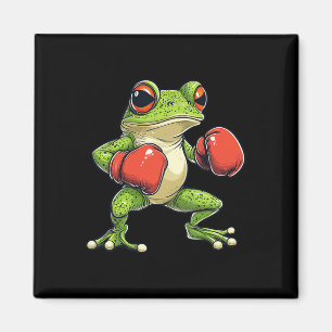 Frog Dressed As A Boxer Funny Boxing  Magnet