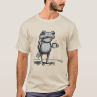 Frog Drinking Coffee Meme Mystical Toad Frog Lover