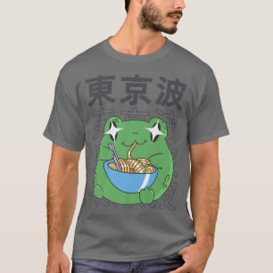 Frog Eating Ramen Kawaii Anime Japan Cottagecore A T-Shirt