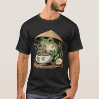 Frog Eating Ramen Kawaii Neko Japanese Noodles