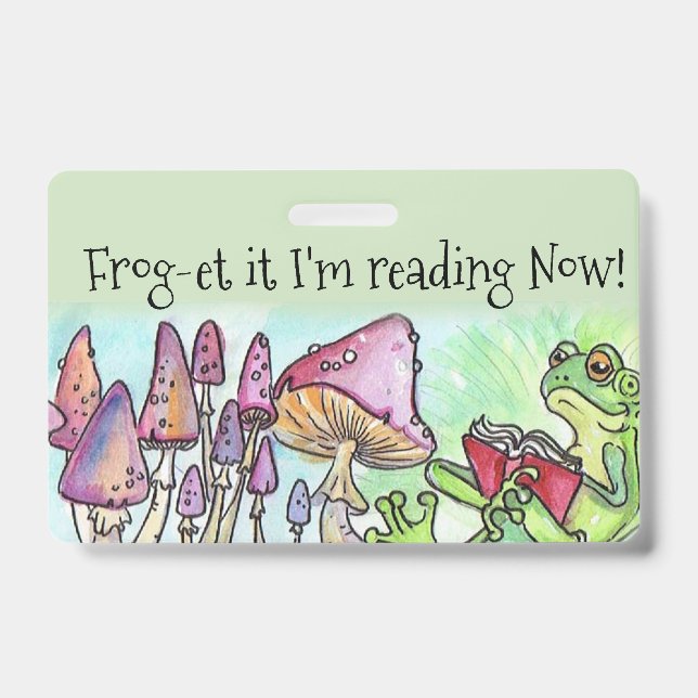 Frog-et It! Storybook Reading Frog ID Badge (Front)