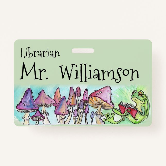 Frog-et It! Storybook Reading Frog ID Badge (Back)