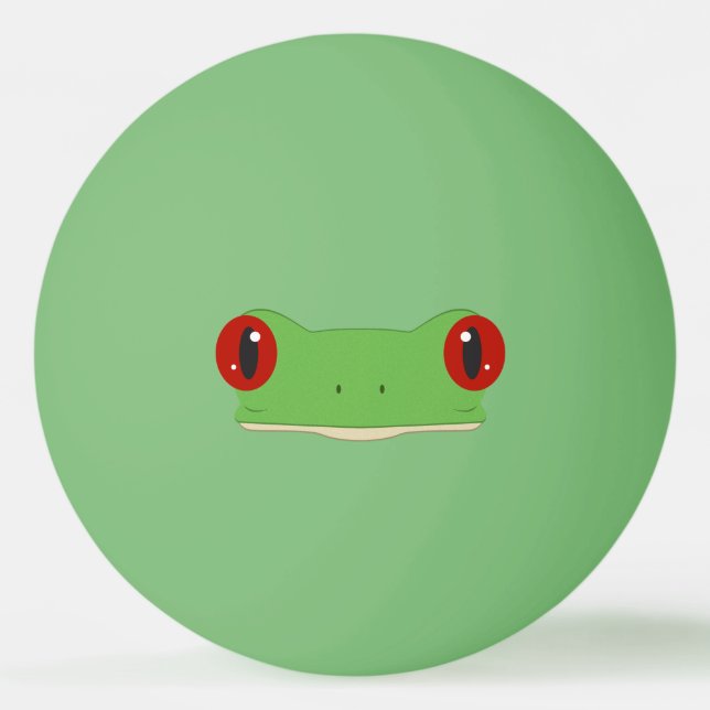 Frog Face Ping Pong Ball (Front)