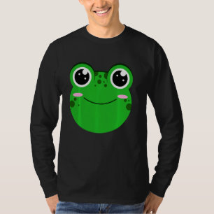 Frog Face True Toad Amphibian Green Froggy Tadpol T-Shirt