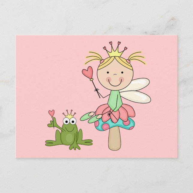Frog Fairy - Blonde T-shirts and Gifts Postcard (Front)