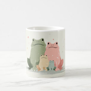Frog Family – Cute Whimsical Animal Art Coffee Mug