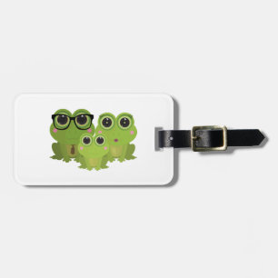 Frog Family  Luggage Tag