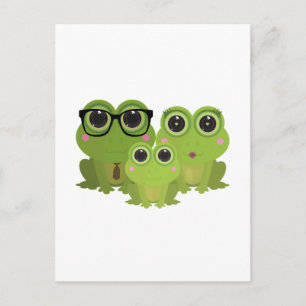 Frog Family Postcard