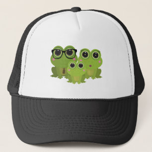 Frog Family Trucker Hat