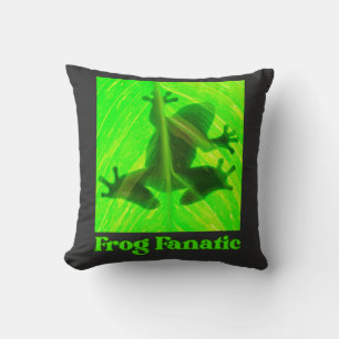 Frog Fanatic Frog Lovers Cushion