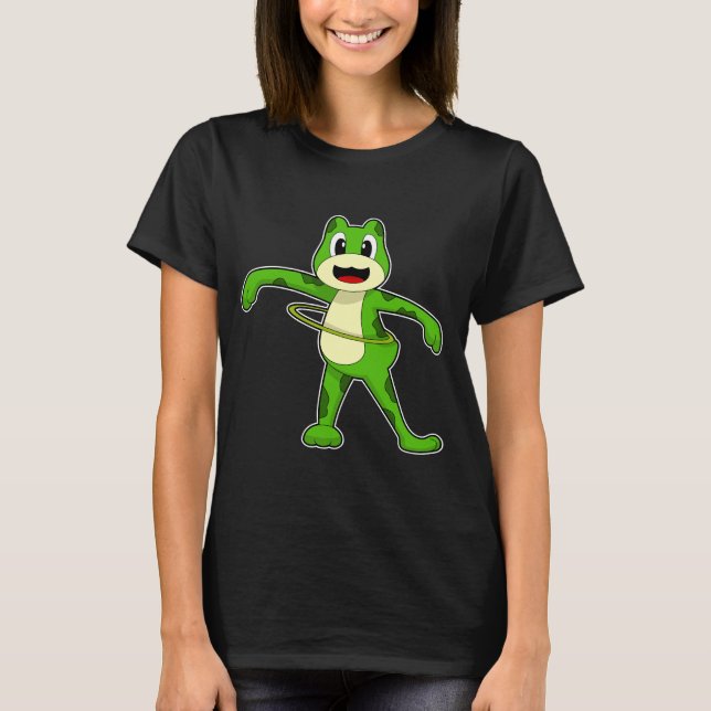 Frog Fitness Gymnastics Sports T-Shirt (Front)