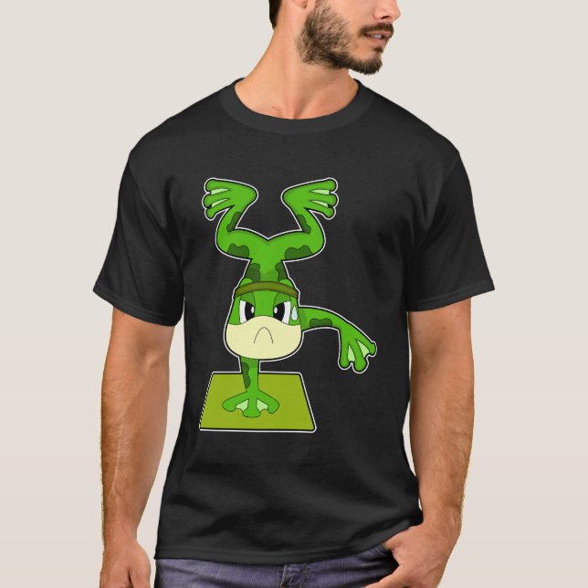 Frog Fitness Hand stand T-Shirt (Front)