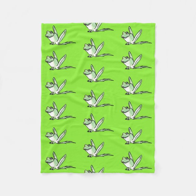 frog fleece blanket (Front)