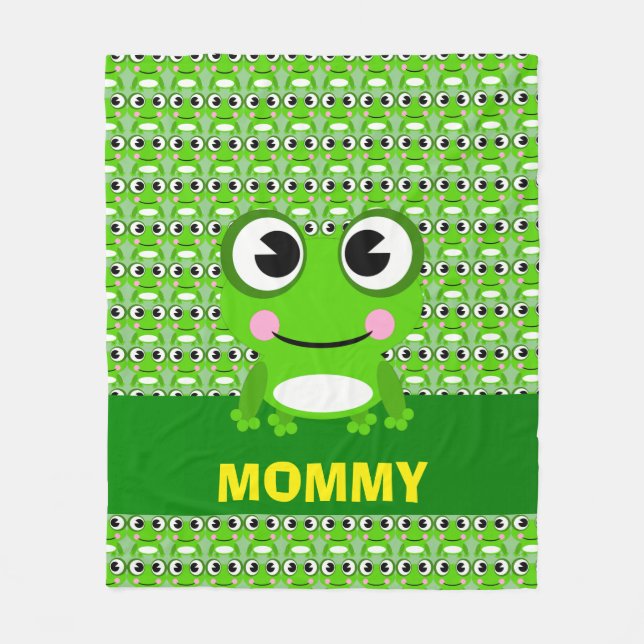 Frog Fleece Blanket (Front)