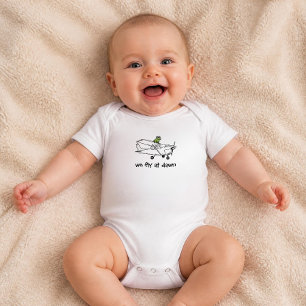 Frog Flies Aeroplane Personalised Baby Boy Aviatio Bodysuit