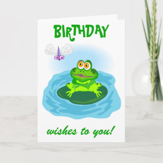 Frog & Fly Card