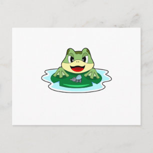 Frog Fly Postcard