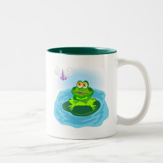 Frog & Fly Two-Tone Coffee Mug