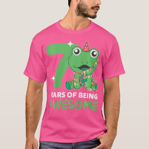 Frog For 7Th Birthday Children Seven Years Old Fro T-Shirt