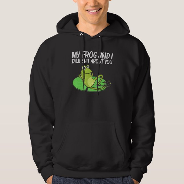 Frog For Men Women Cute Bullfrog Toad Tadpole _8 Hoodie (Front)