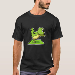 Frog Frog Yoga Poses Sports Gymnastics Ohm Heartbe T-Shirt