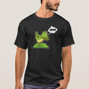 Frog Frog Yoga Poses Sports Gymnastics Ohm Heartbe T-Shirt