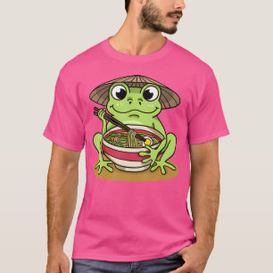 Frog Frogs Ramen Noodles Japanese Kawaii Frog T-Shirt