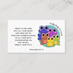 FROG Fully Rely On God Christian Business Card