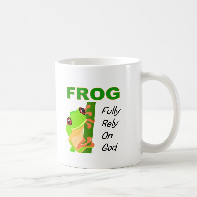 FROG, Fully rely on God Coffee Mug (Right)