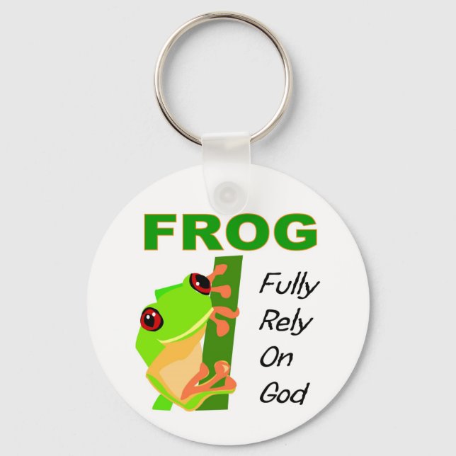 FROG, Fully rely on God Key Ring (Front)
