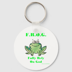 FROG (Fully Rely on God) Key Ring