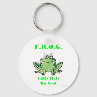 FROG (Fully Rely on God) Key Ring
