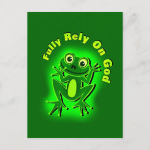 FROG Fully Rely on God Postcard