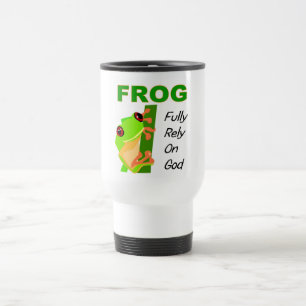 FROG, Fully rely on God Travel Mug