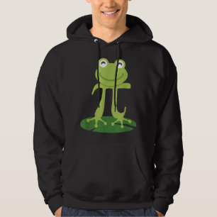 Frog Funny Pi Day 3.14159 Gift for Math Nerds Geek Hoodie