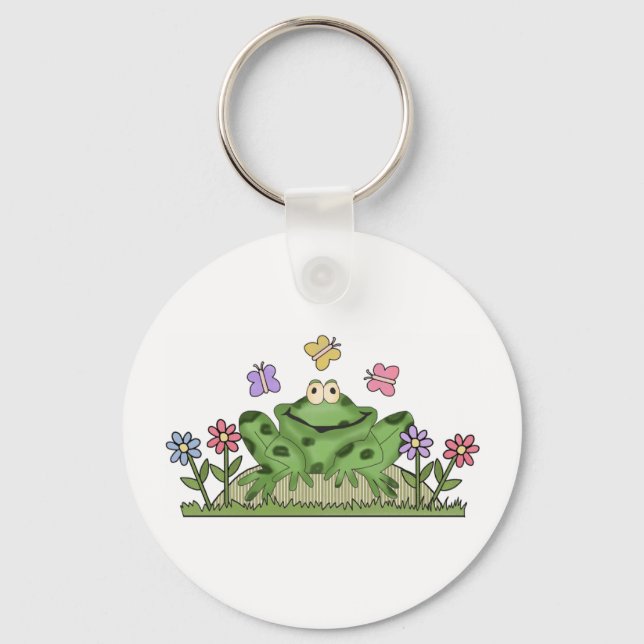 Frog Garden Keychain (Front)